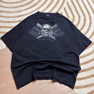 VINTAGE DEL SOL • 3XL PIRATE SKULL BAHAMAS TEE